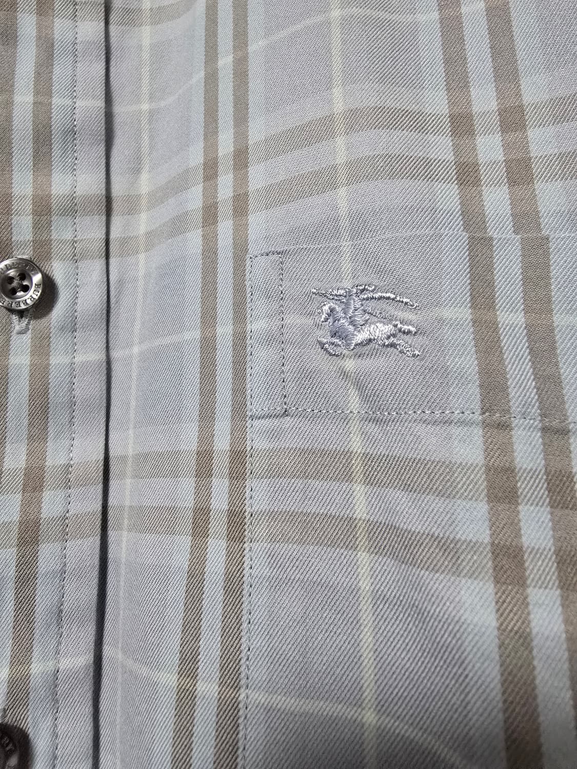 체크 코튼 블루 셔츠 상품이미지7