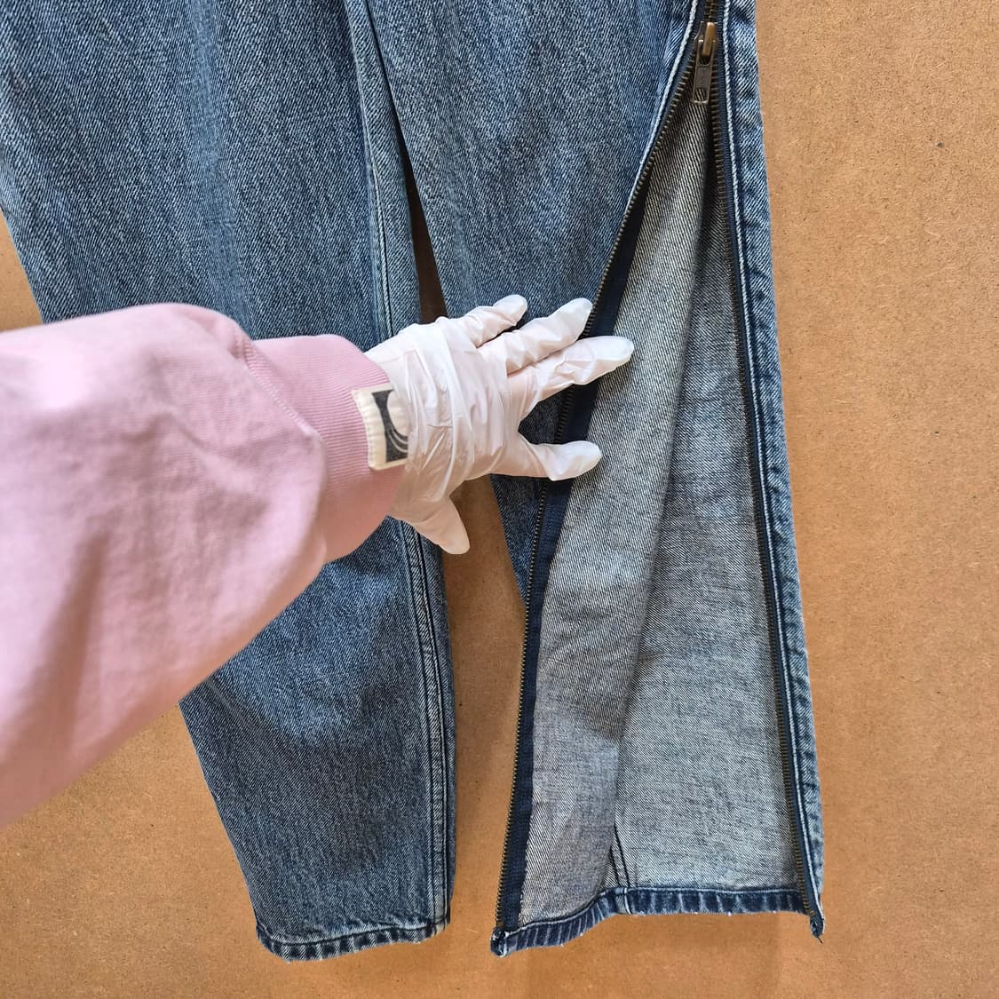 (희귀) 90s 빈티지 게스 사이드 지퍼 데님팬츠 상품이미지8