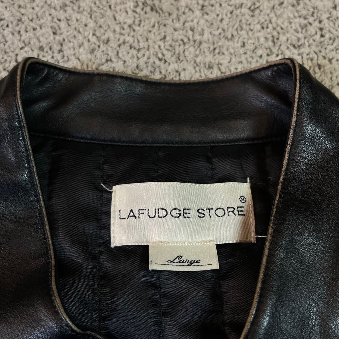 라퍼지 스토어 버프가죽 봄버 자켓 상품이미지2