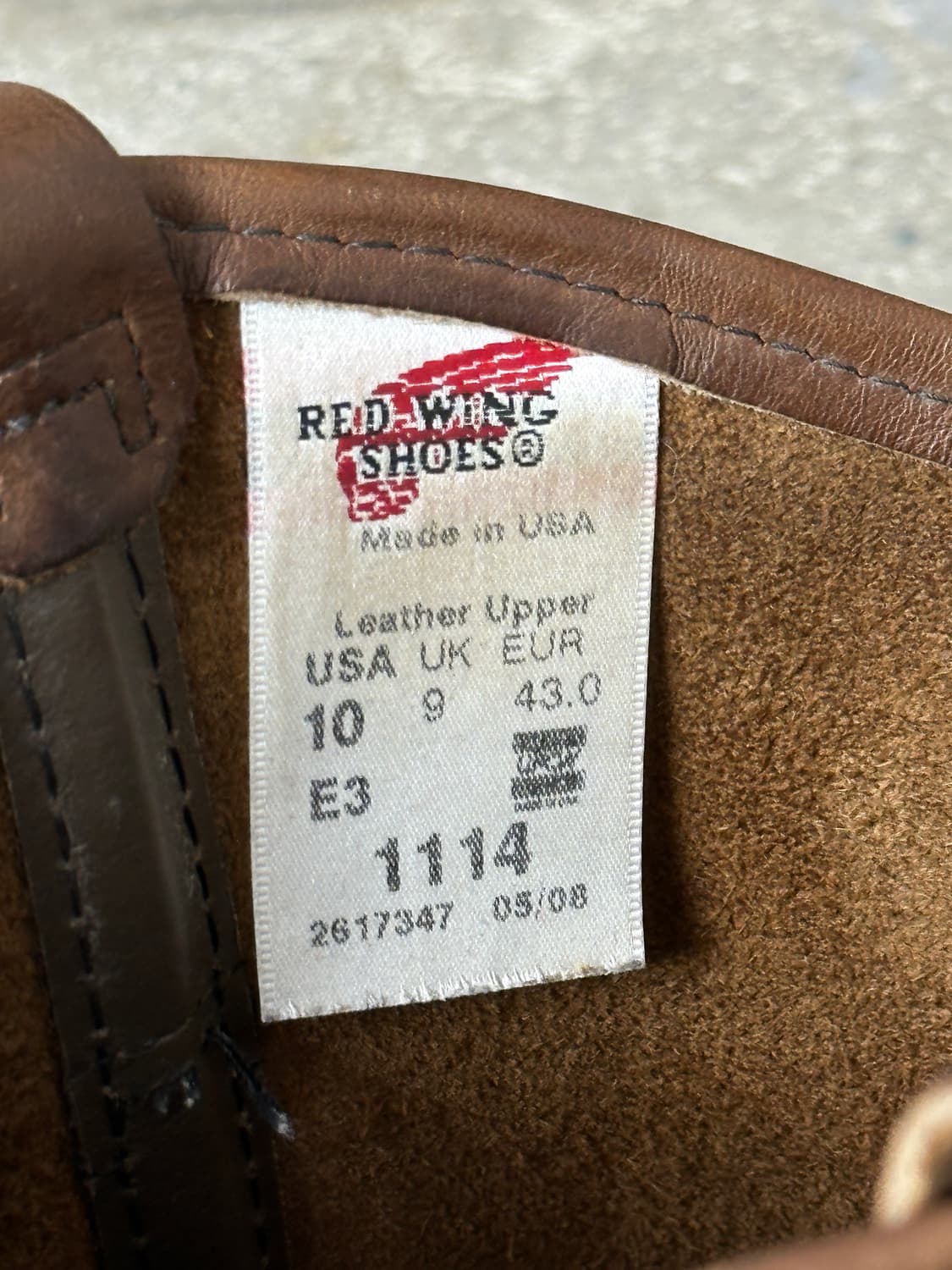 00's USA Made 레드윙 1114 페코스 웨스턴 부츠 상품이미지8