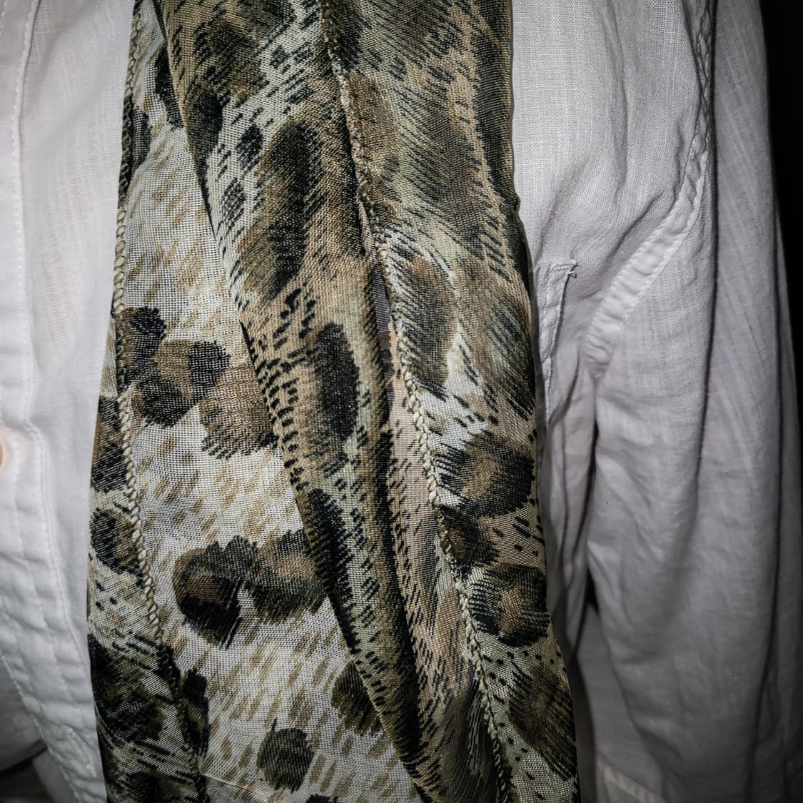 Chic Leopard Print Chiffon Scarf 상품이미지2