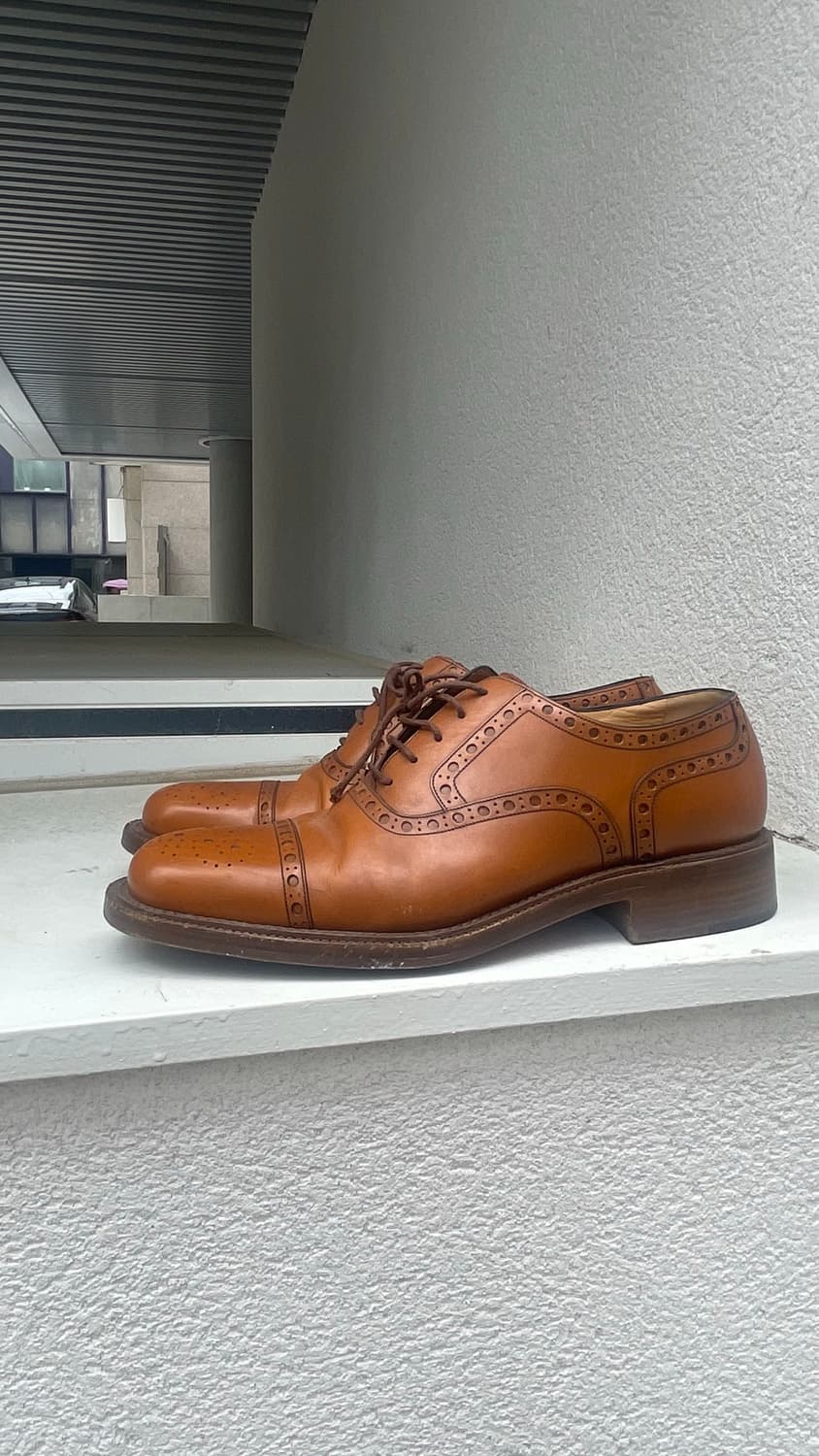 [BALLY Scribe] Leather Semi-Brogue Oxf 상품이미지1