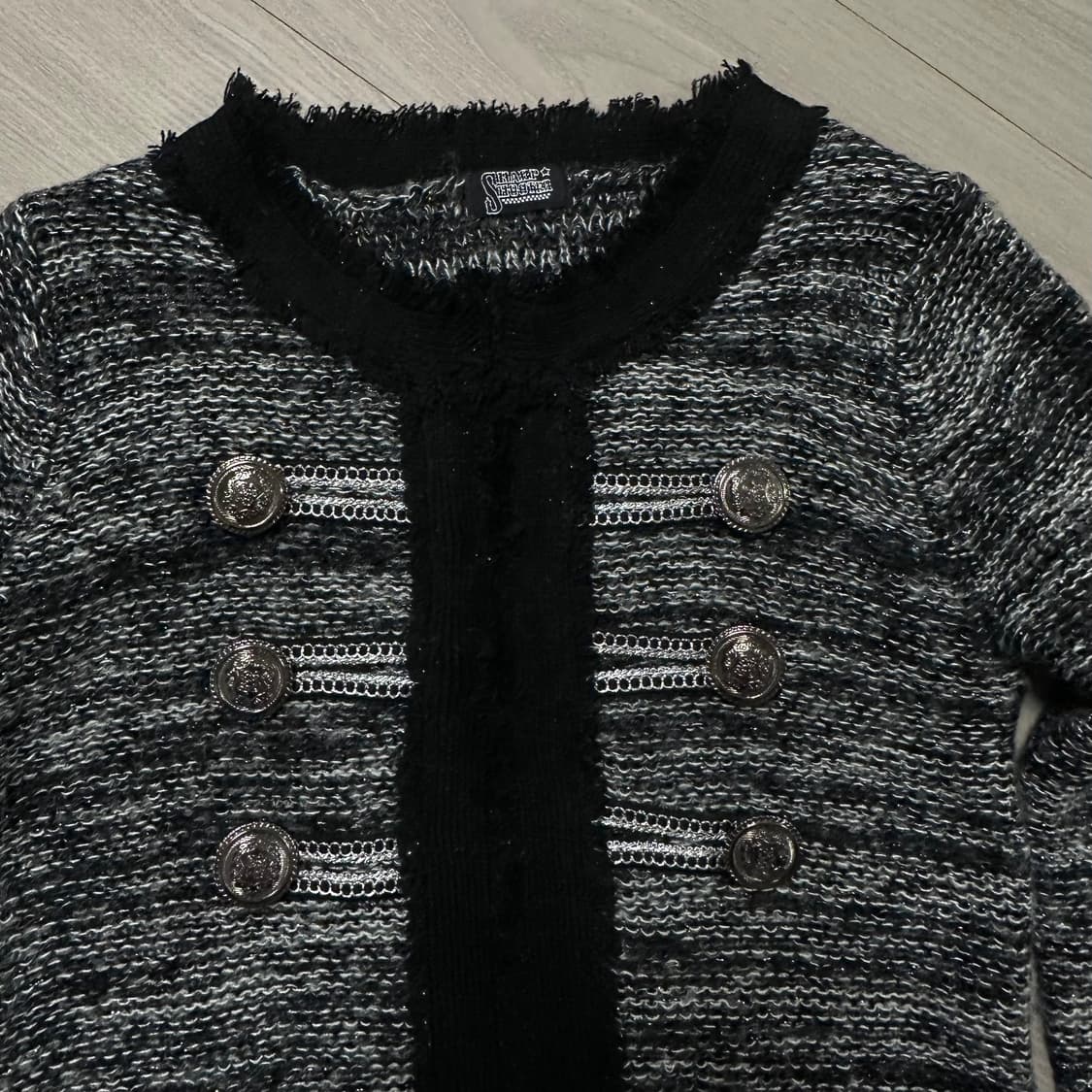 빈티지 나폴레옹 트위드 가디건 상품이미지2