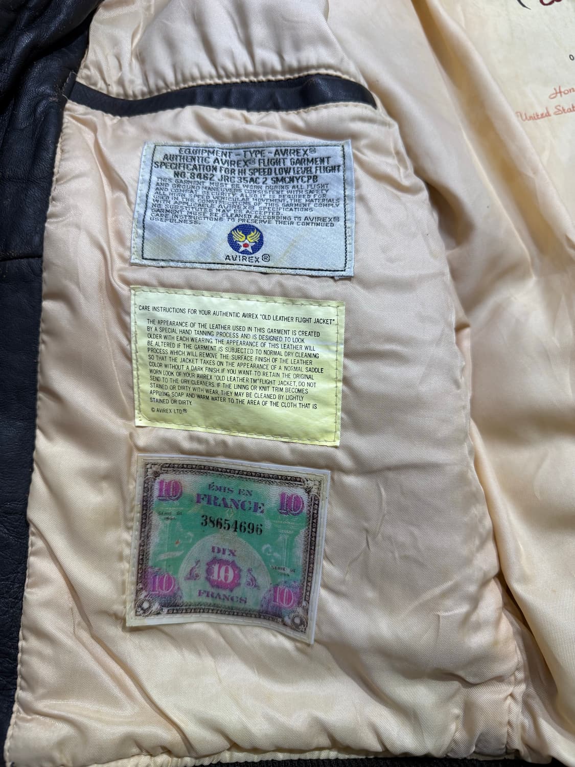 Avirex 아비렉스 카우레더 A-2 자켓 상품이미지9