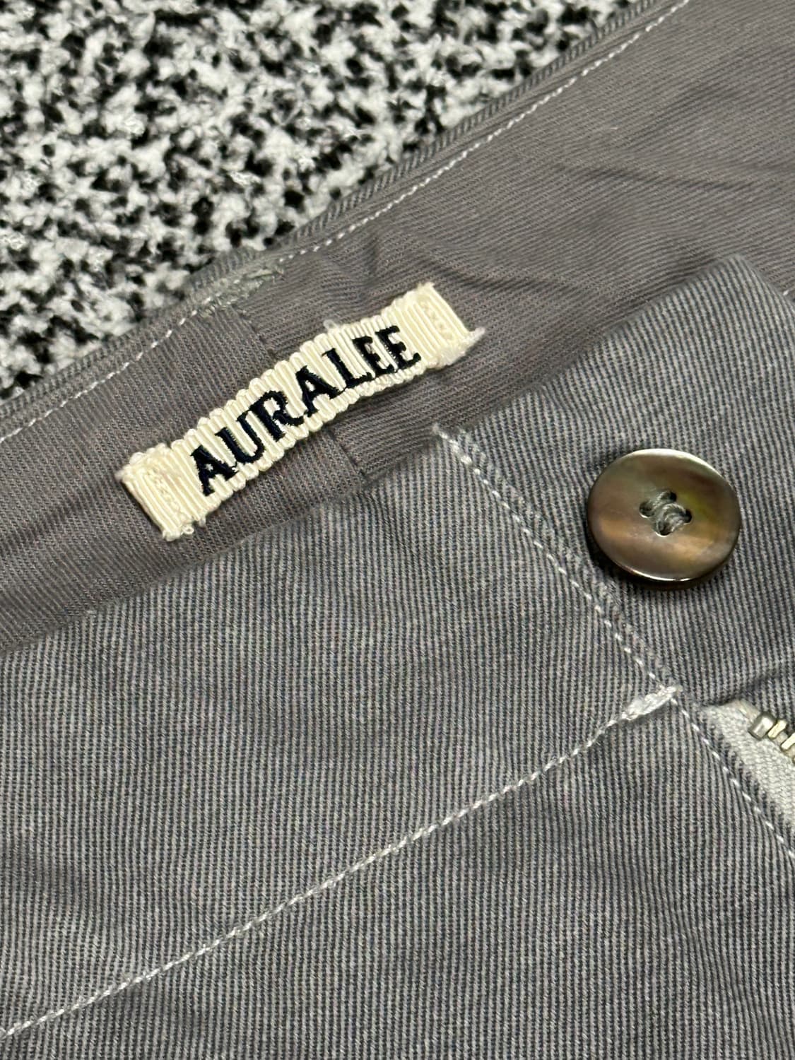 오라리 차콜그레이 면 바지 상품이미지4