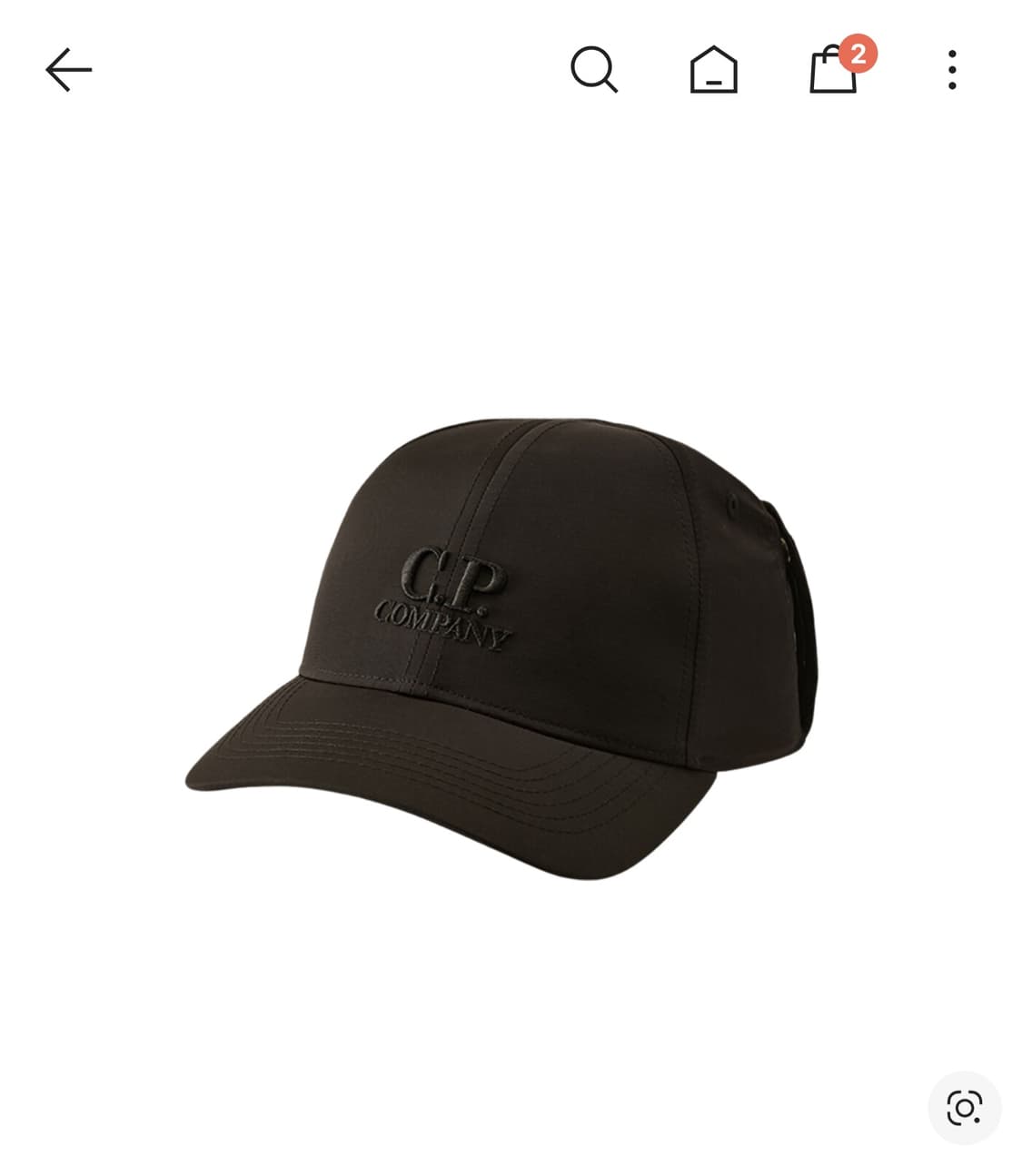 C.P Company 크롬-R 고글캡 블랙 25FW 상품이미지1