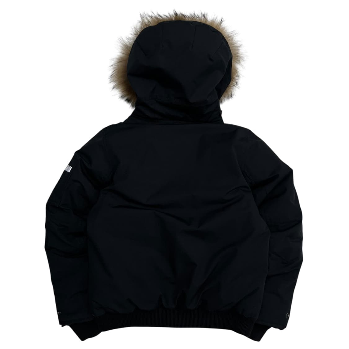 뉴발란스 울프죠 블랙 퍼후드 패딩 S 상품이미지4