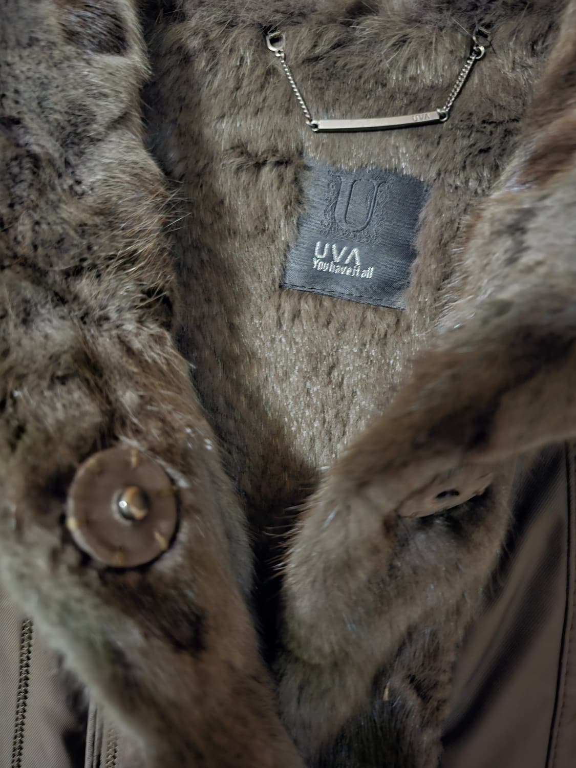 우바 천연밍크배색 코트 상품이미지6