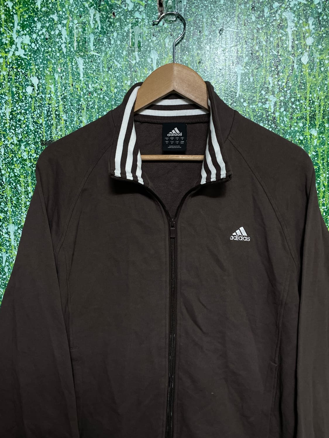 아디다스 대대장 초코 브라운 코튼 오버핏 져지 트랙탑 M 상품이미지6