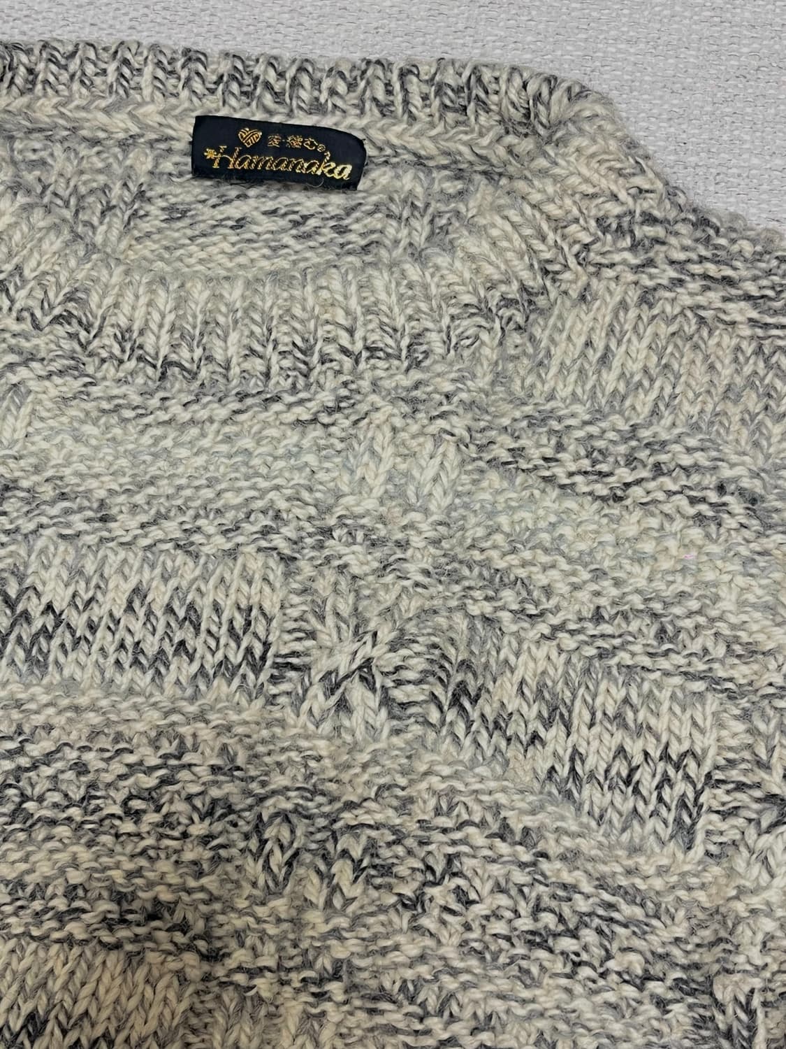 일본 빈티지 연그레이 니트 상품이미지3