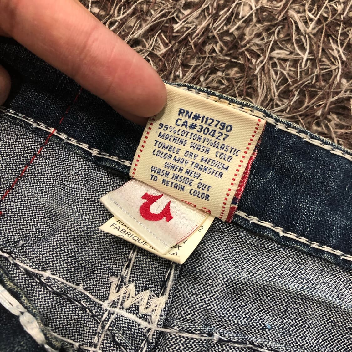 트루릴리전 조이 슈퍼티 플레어 부츠컷 워싱 데님 팬츠 상품이미지8