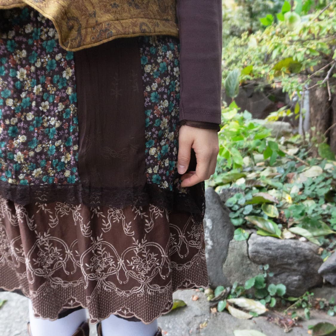 브라우니 벨벳 플라워 원피스 상품이미지9