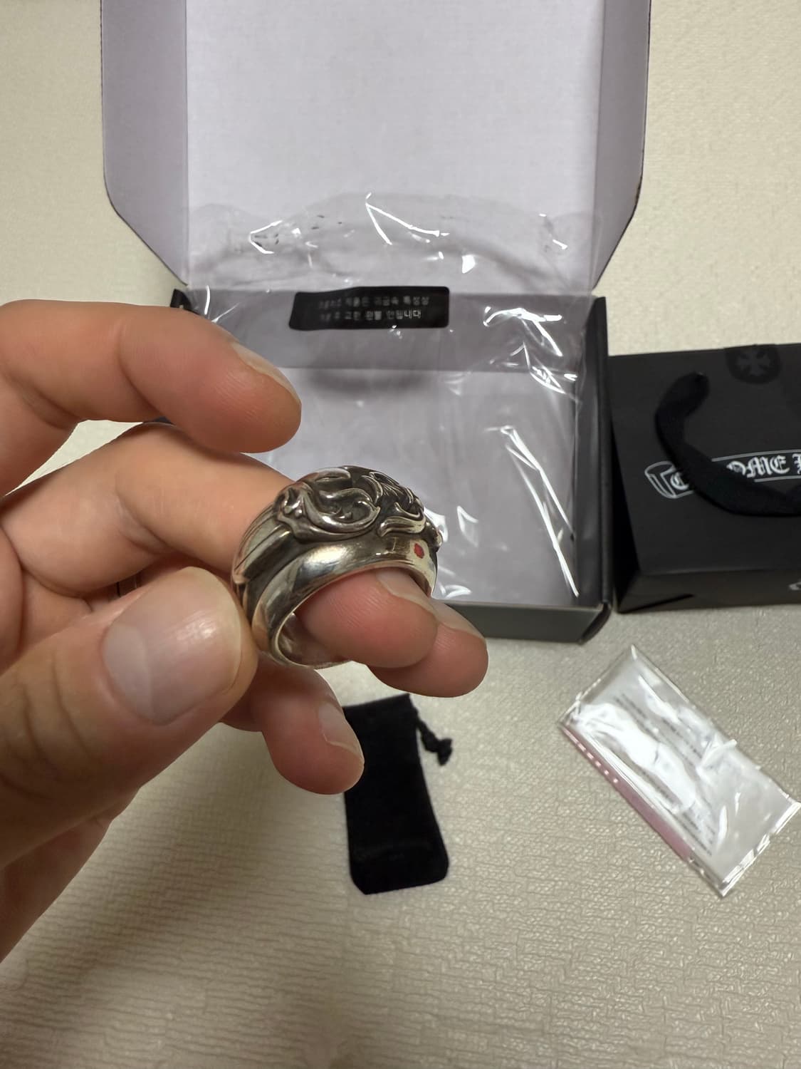 크롬하츠 하트대거링 US 9호(KS 19호) 판매 상품이미지7