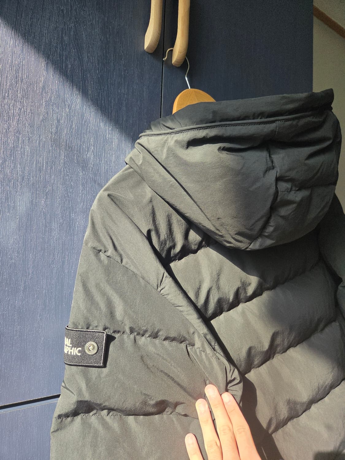 네셔널지오그래픽 경량 구스다운 패딩 아노락 L 상품이미지6