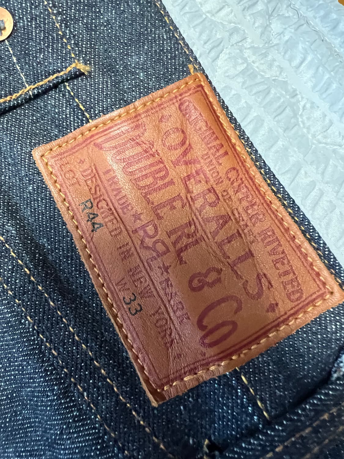 RRL 1936 Buckle Back Rigid Denim 더블알엘 상품이미지4