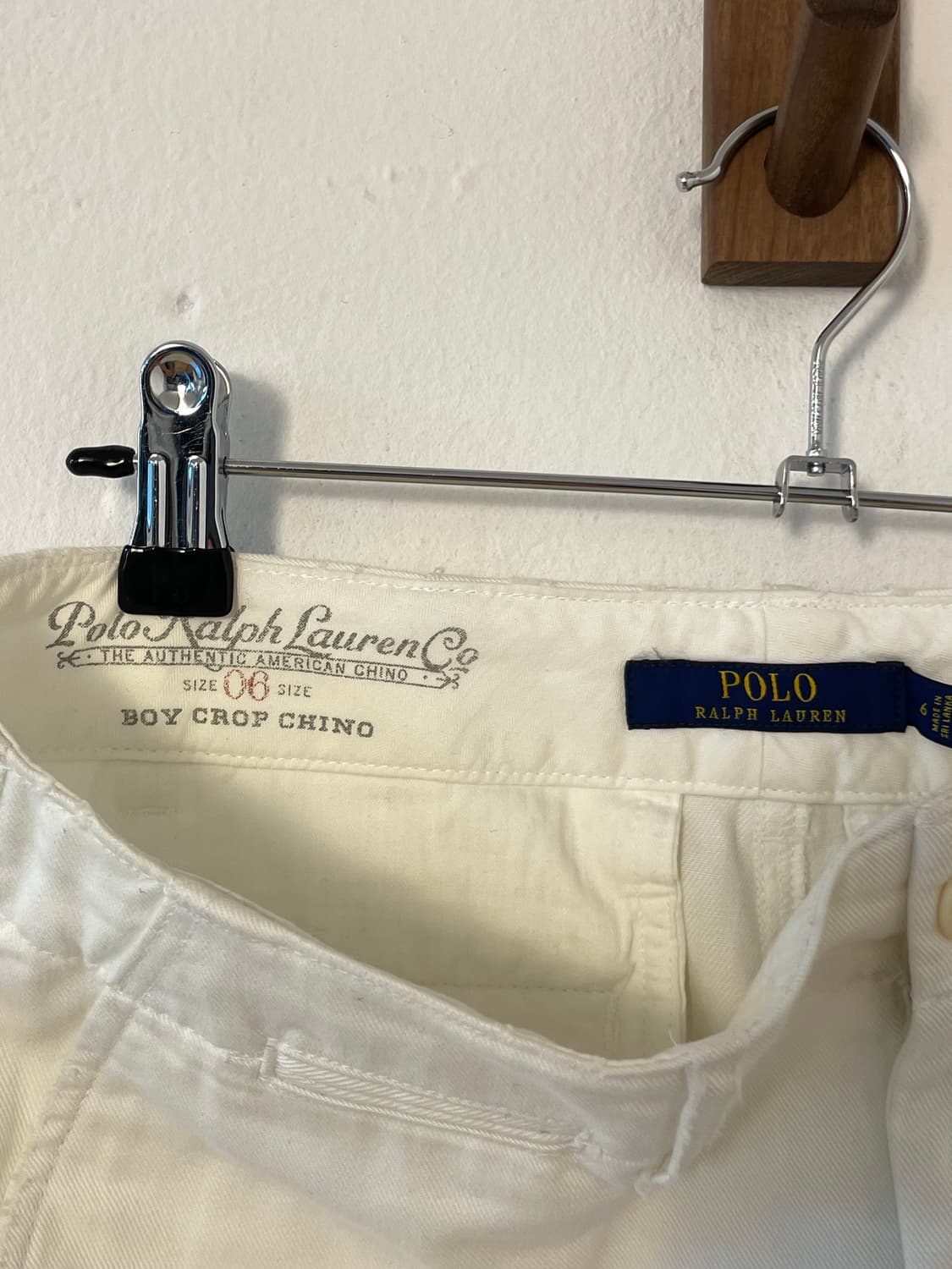 폴로 화이트 코튼 팬츠  상품이미지6