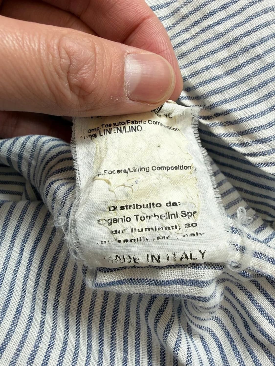 톰볼리니 Tombolini 이태리 린넨 스트라이프 셔츠 PN9266 상품이미지7