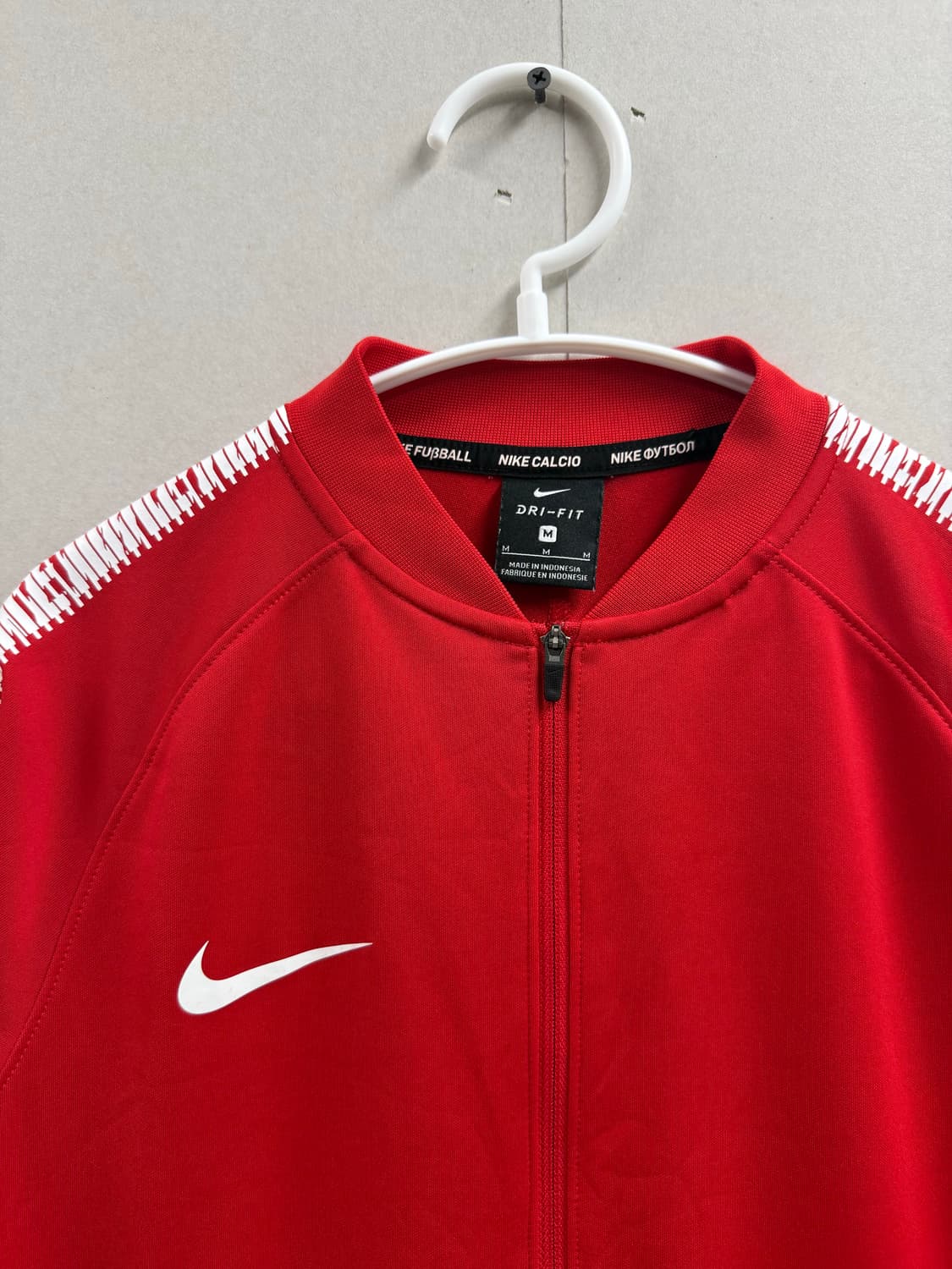 키즈M 여성44-55 / 나이키 빅스우시 져지 트랙탑 레드 상품이미지3