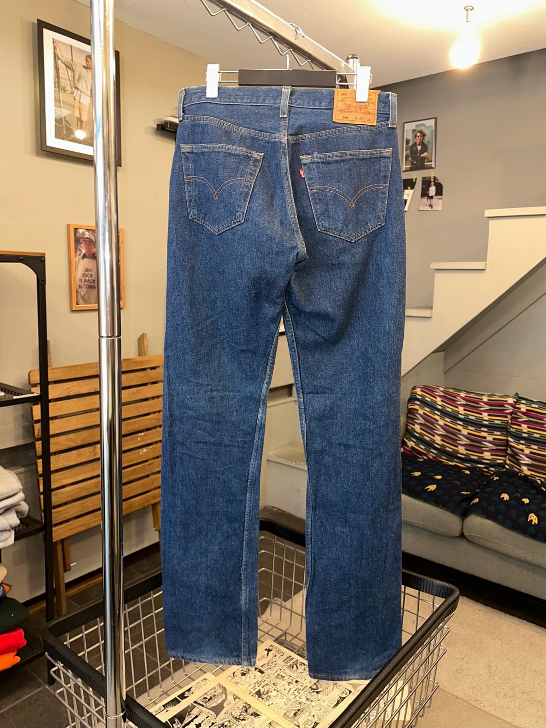 90’s Levi’s 501 544 denim mid-blue pants 상품이미지8