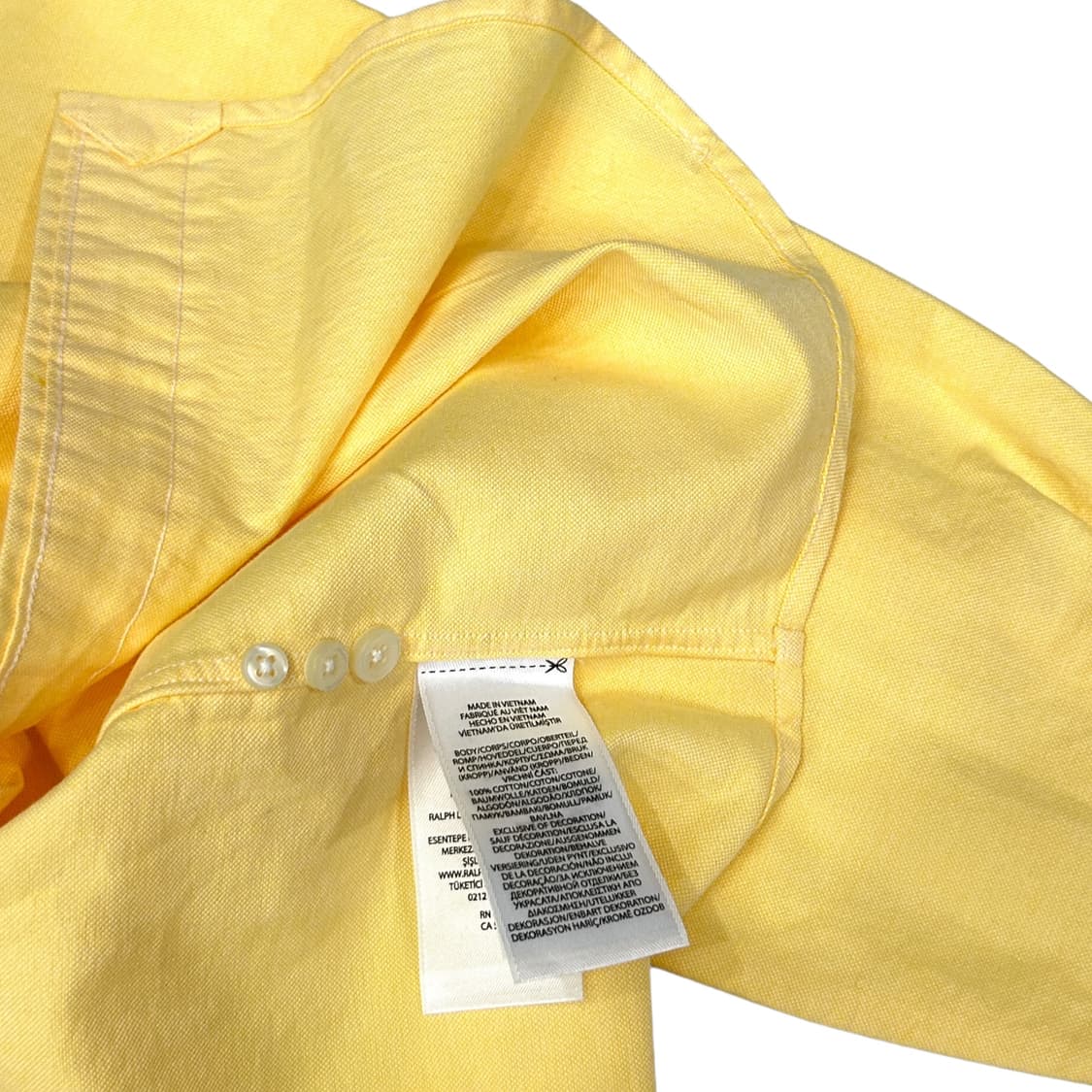 폴로 랄프로렌 신형 QR 노랑 옥스퍼드 셔츠 상품이미지4