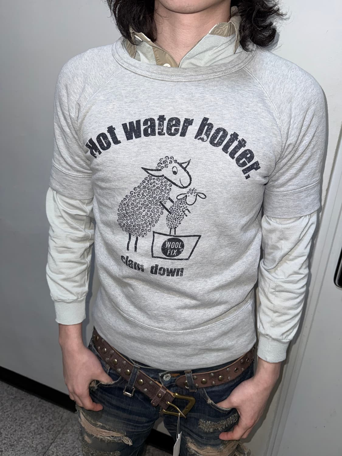 half sleeve sweat shirt 상품이미지1