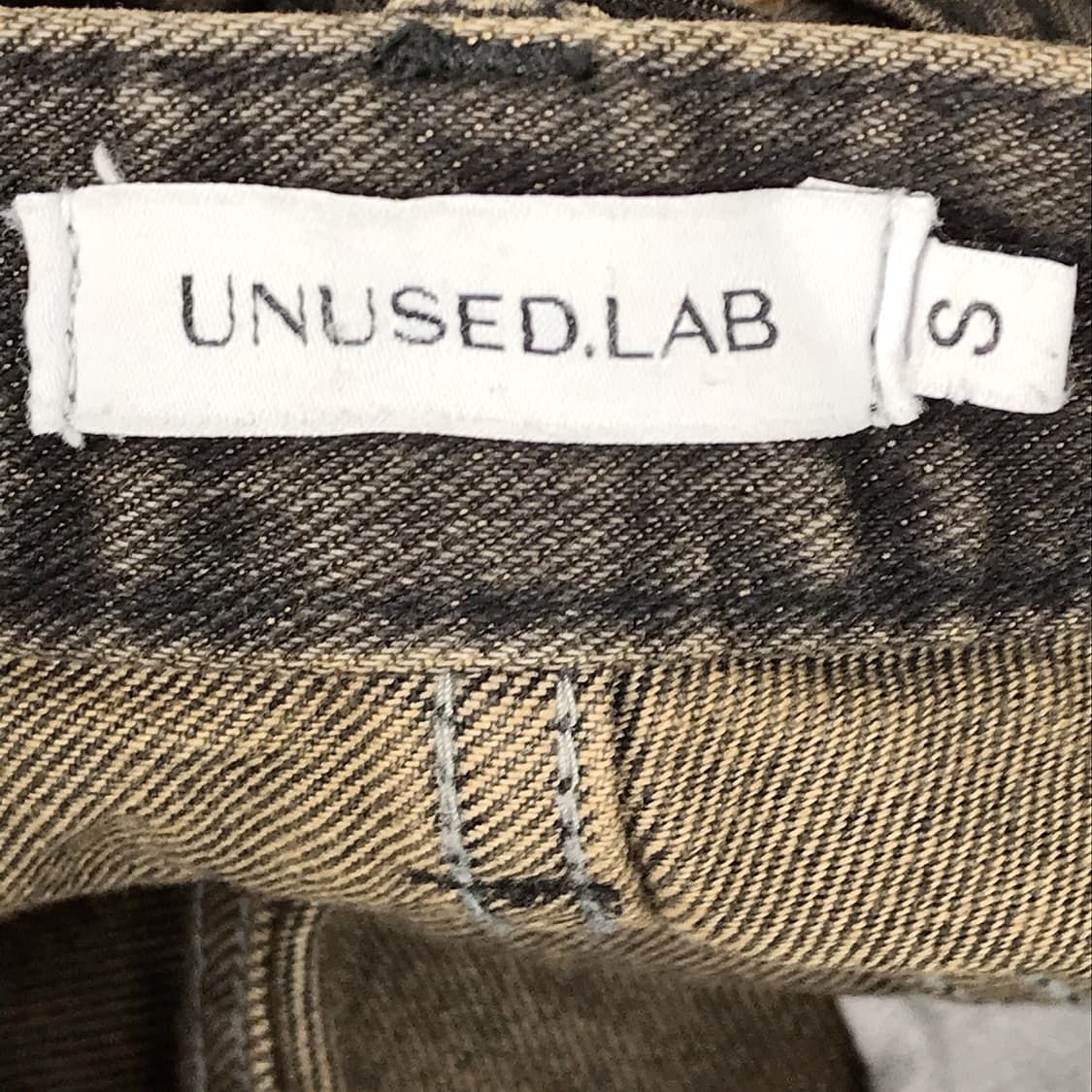 언유즈랩 UNUSED.LAB 와이드 카코 데님 팬츠 남성S 상품이미지6