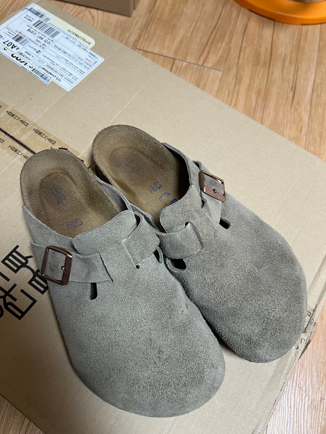 43)버켄스탁 보스턴 소프트 풋베드 타우페-레귤러 상품이미지3