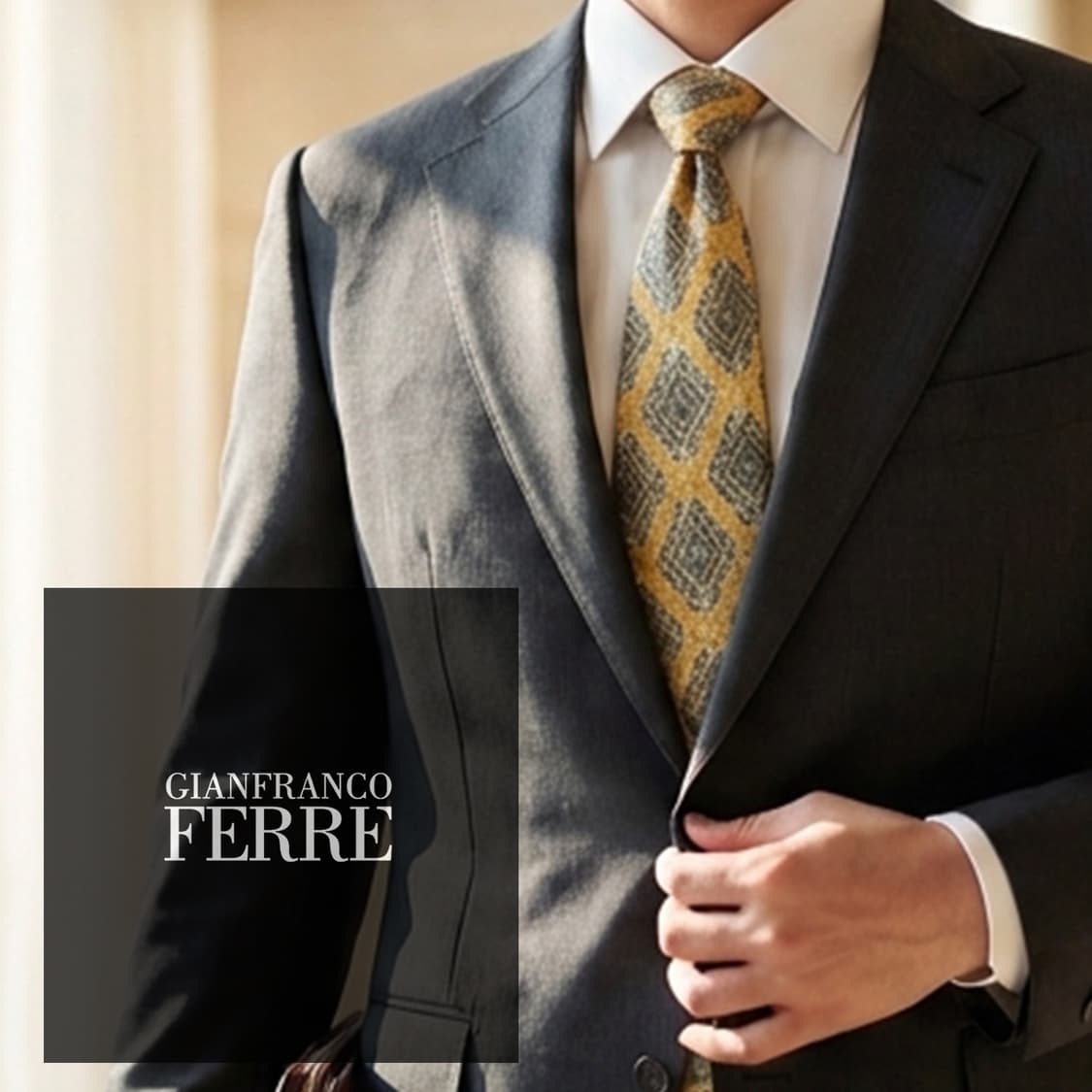 지안프랑코 페레 오너먼트 패턴 넥타이 9.6cm S~A+등급 K2475 상품이미지1