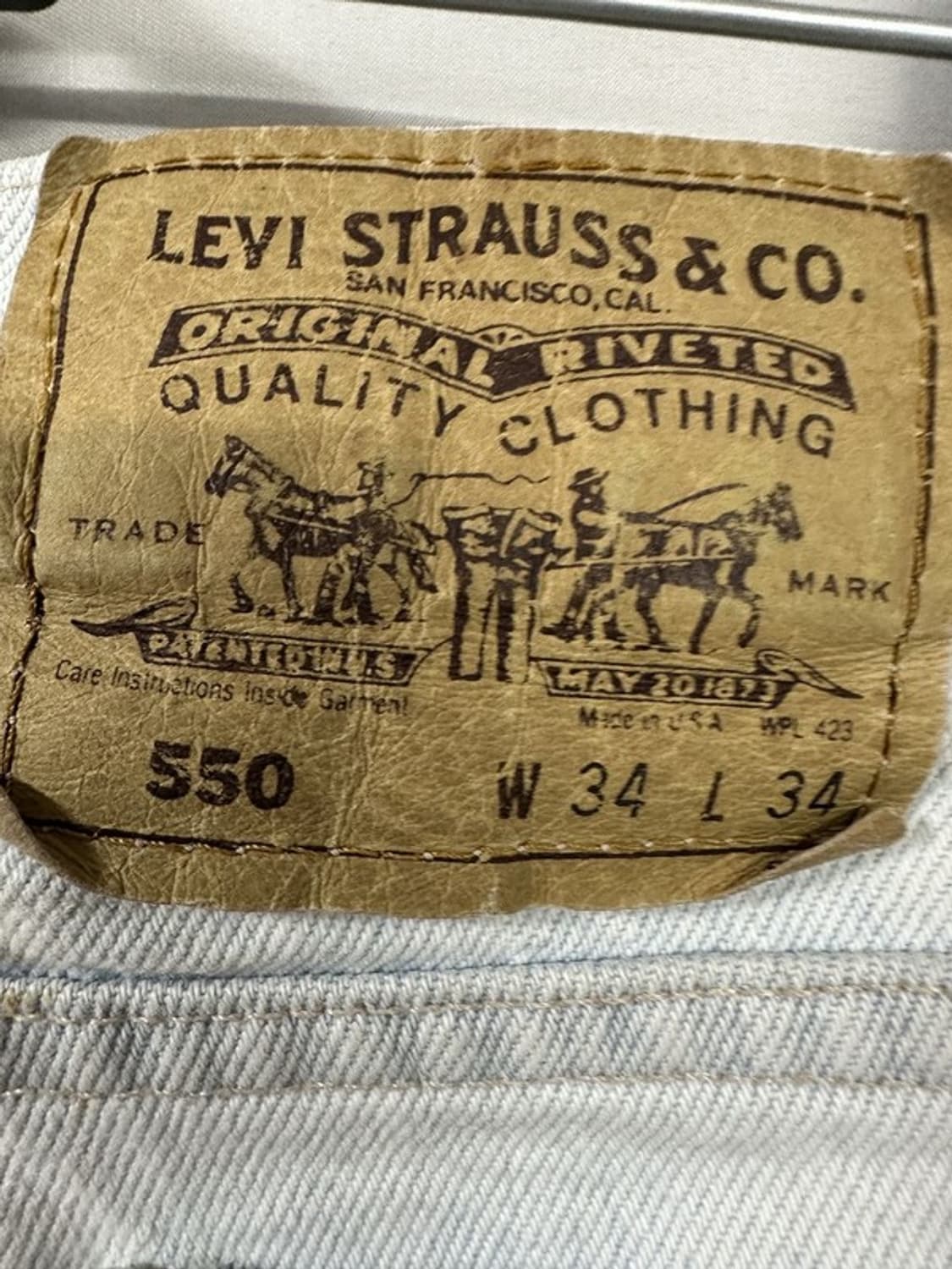 [W34L34] LEVI'S 리바이스550 90s USA 빈티지오렌지탭 상품이미지5