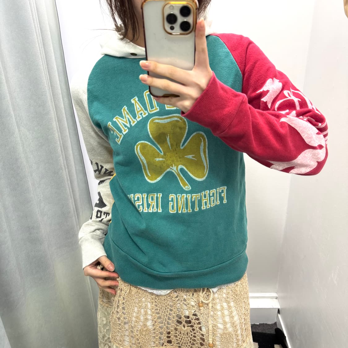 Muchacha 배색 후드티 상품이미지1