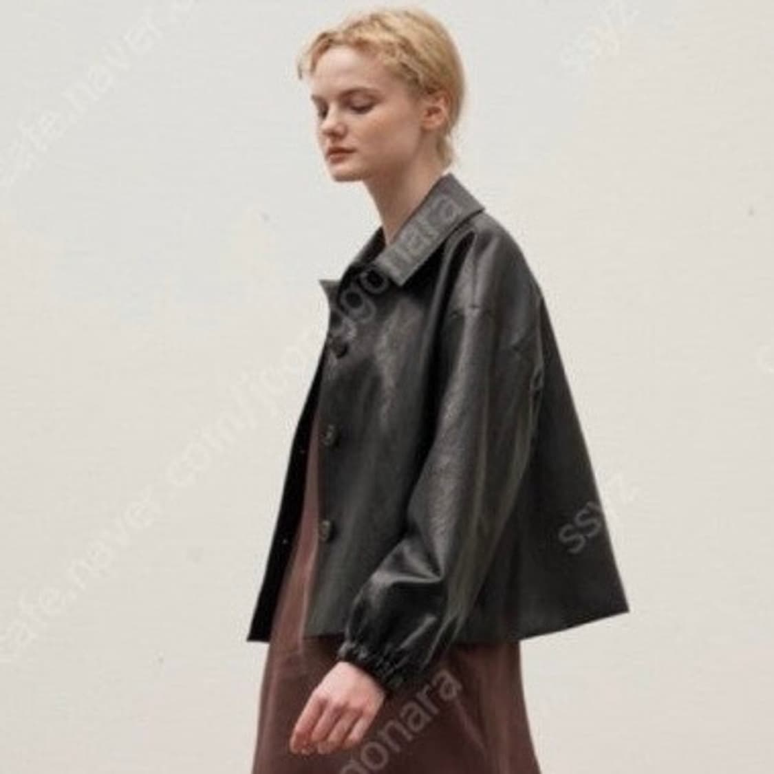 SISIASAURS FAKE LEATHER JACKET 시시아사우르스 상품이미지1