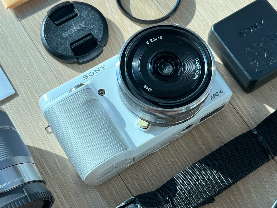 NEX-F3, 16mm, 18-55 OSS 박스셋 판매 (화이트) 상품이미지7