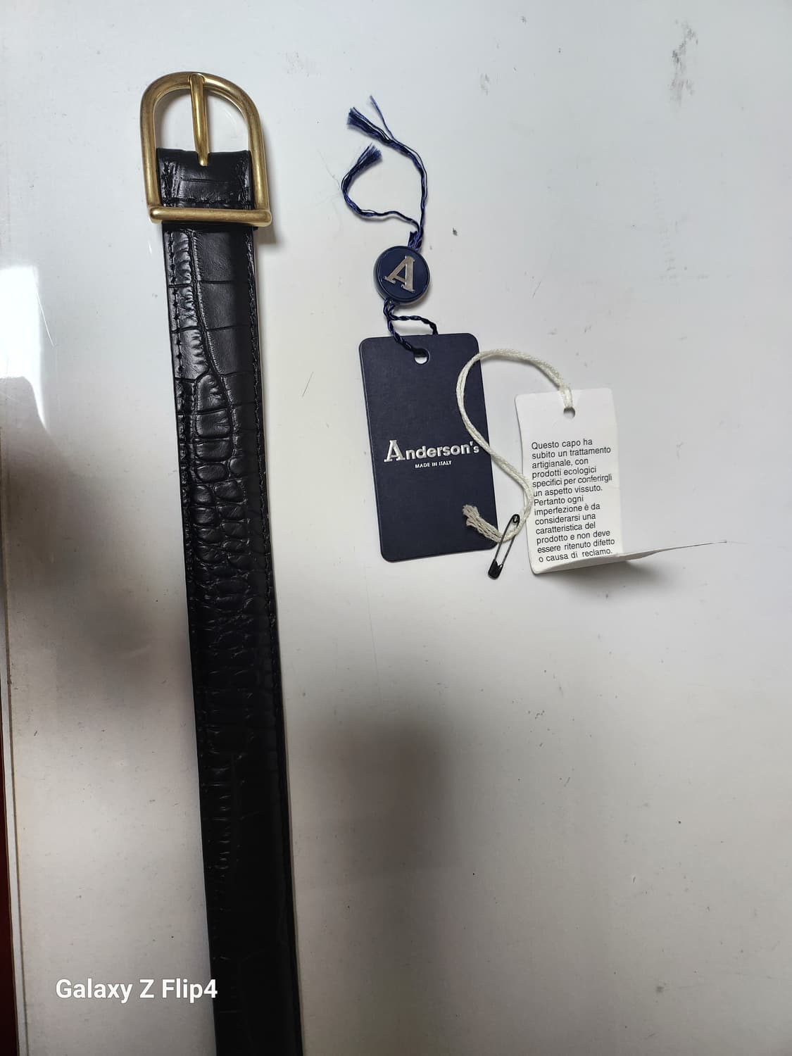 앤더슨스 엘리게이터 벨트 2.5cm (새상품) 상품이미지4