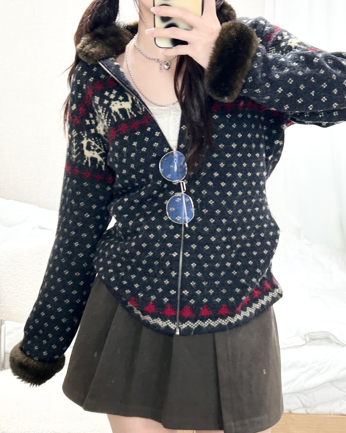 폴로 노르딕 울 니트집업 상품이미지1