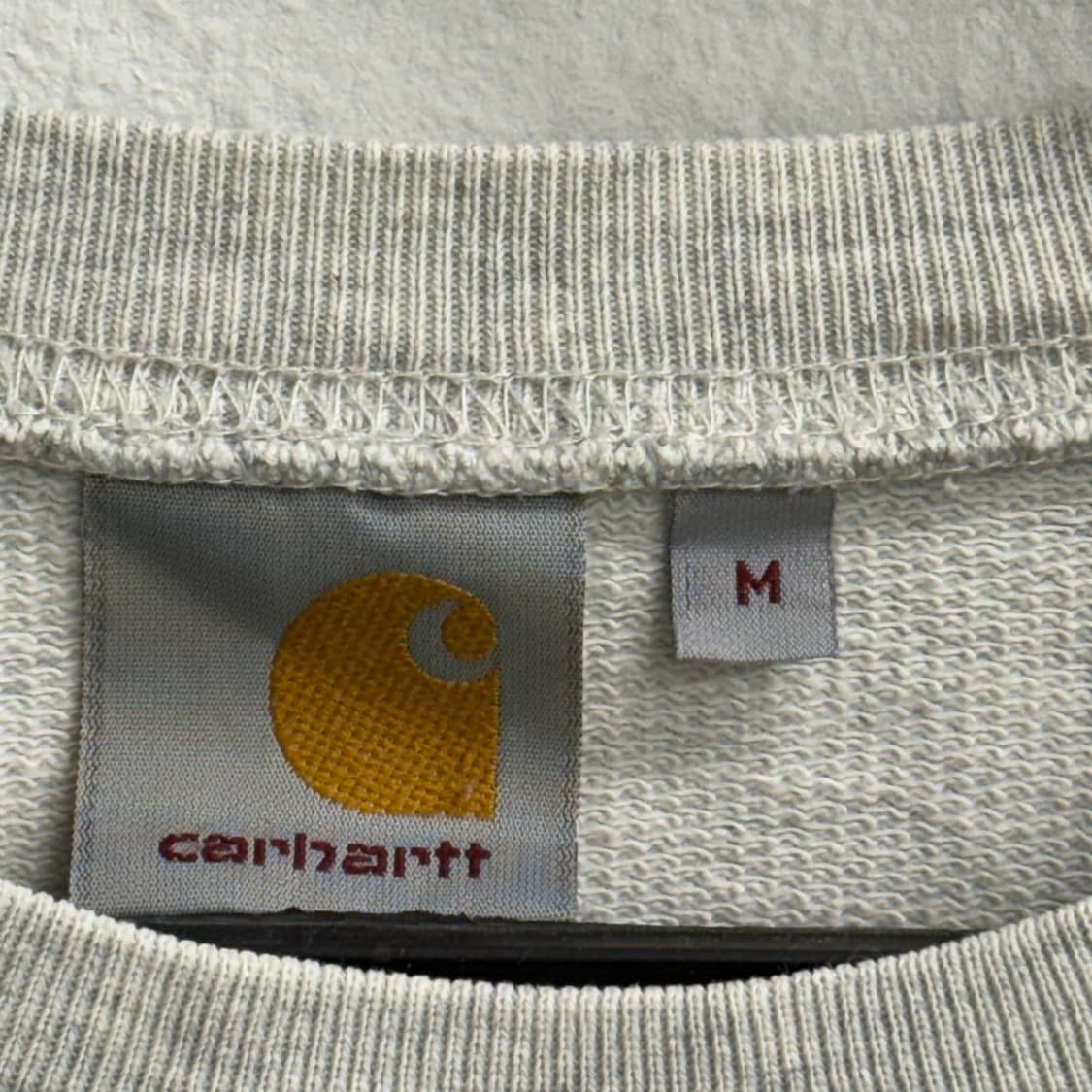 칼하트 로고 맨투맨 그레이 M 상품이미지2