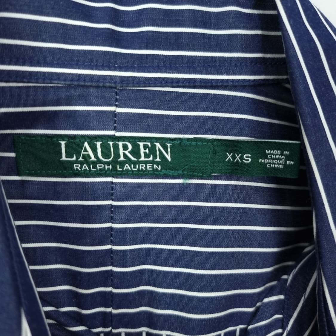 [폴로 랄프로렌] 로고 자수 스트라이프 셔츠 네이비 M19414 상품이미지7