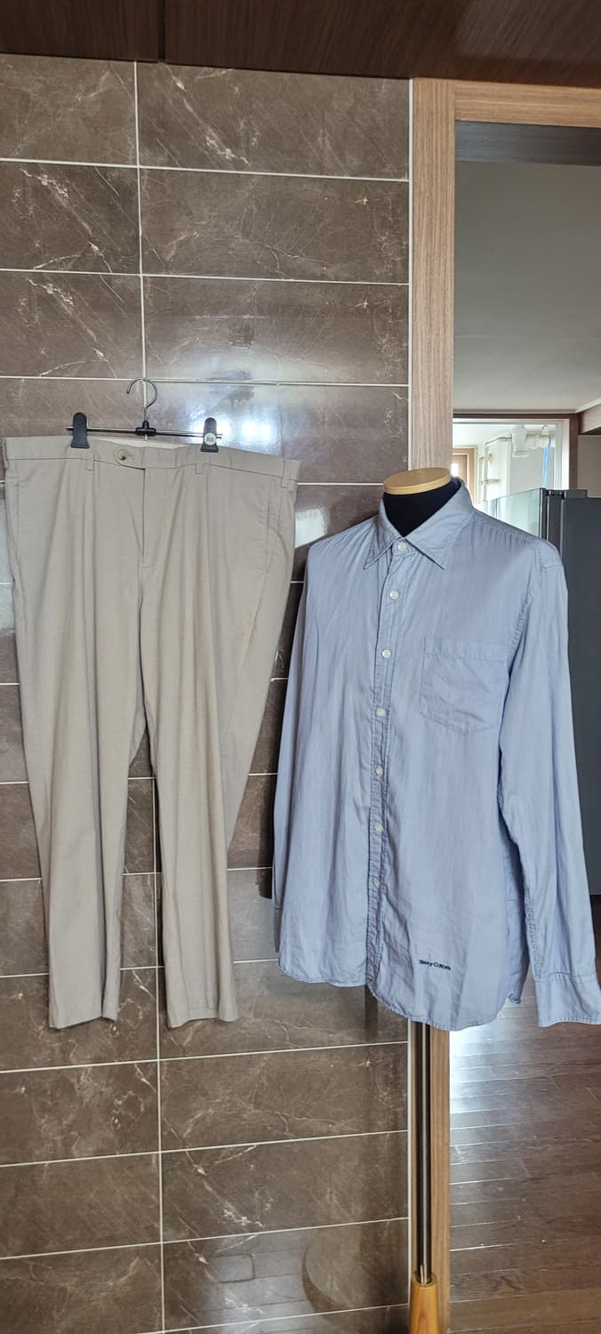 (남성105사이즈)헨리코튼 스트라이프 셔츠 상품이미지1