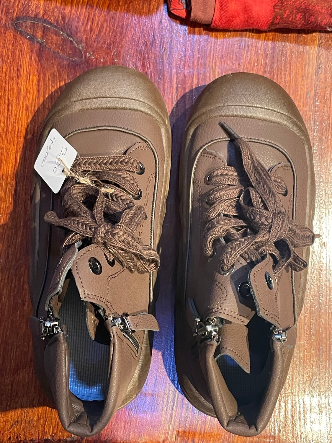 통굽 가죽 부츠/워커 상품이미지4