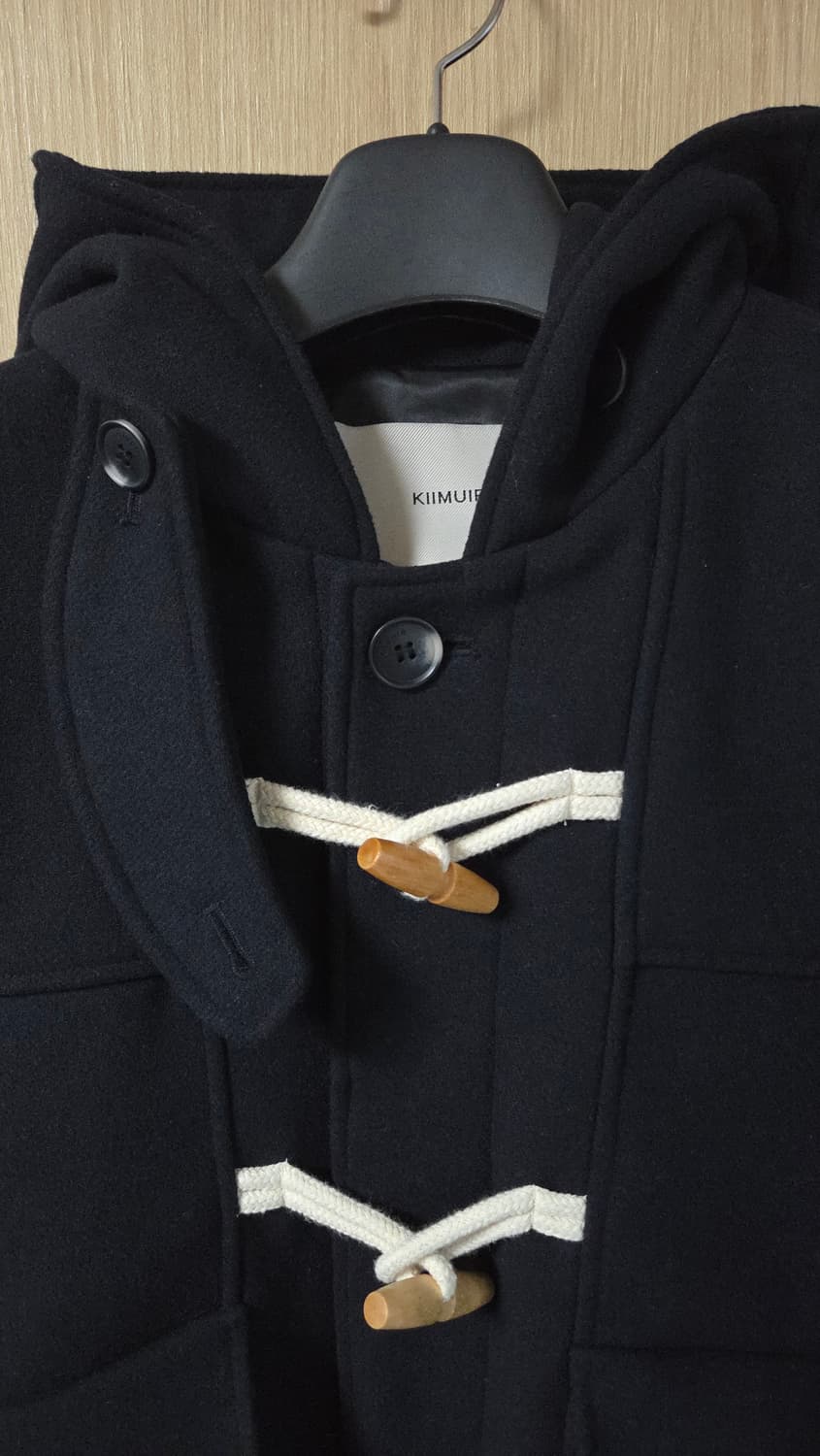 (착샷)  키뮤어 더플 하프 코트 울 후드 상품이미지2