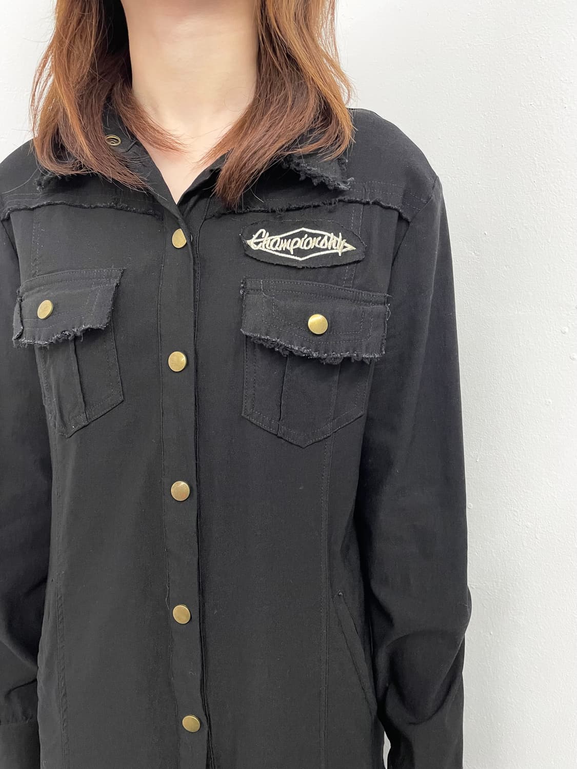 펑크 자수 패치 원피스 상품이미지4