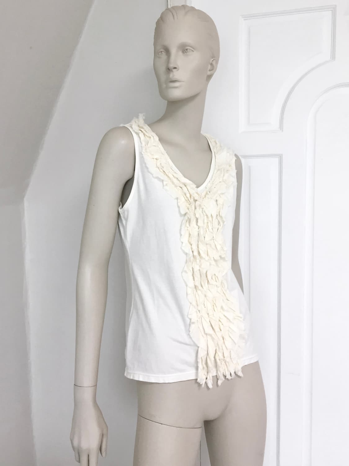 Vintage Frill triple Trimmed Sleeveless  상품이미지1