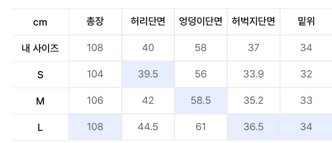 리트리버 클럽 연청 바지 상품이미지2
