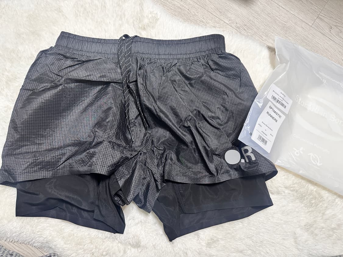 [M] 옵티미스틱러너스 립스탑 쇼츠 블랙 상품이미지4