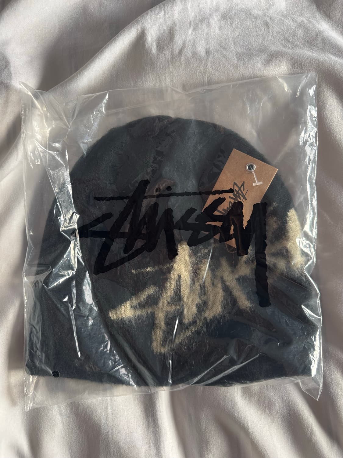 스투시 브러시드 비니 스컬캡 블랙 상품이미지1