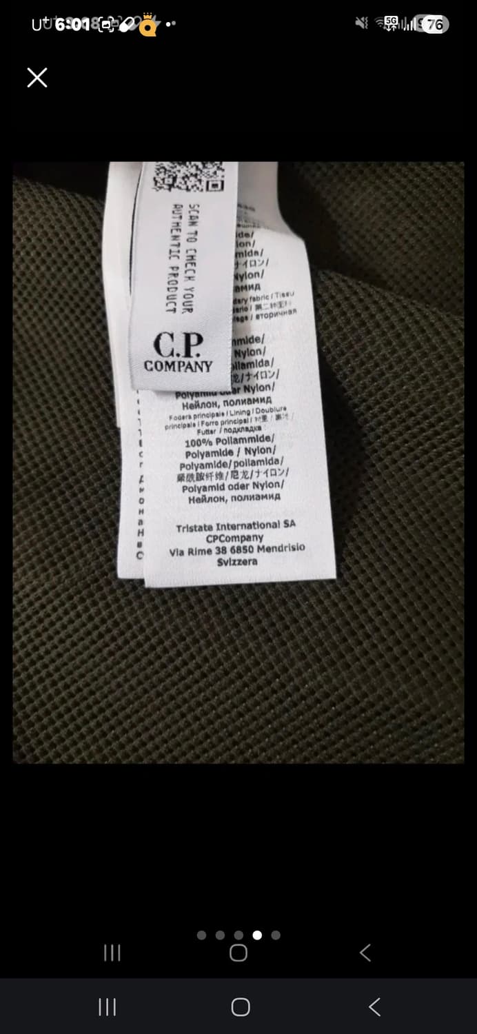 cp 컴퍼니 나일론 자켓셔츠 M  상품이미지4