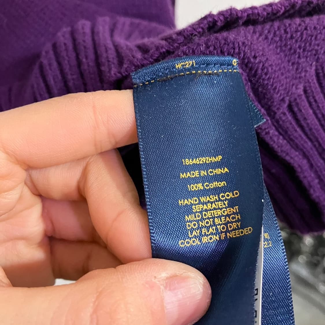 폴로 랄프로렌 반집업 니트 상품이미지7