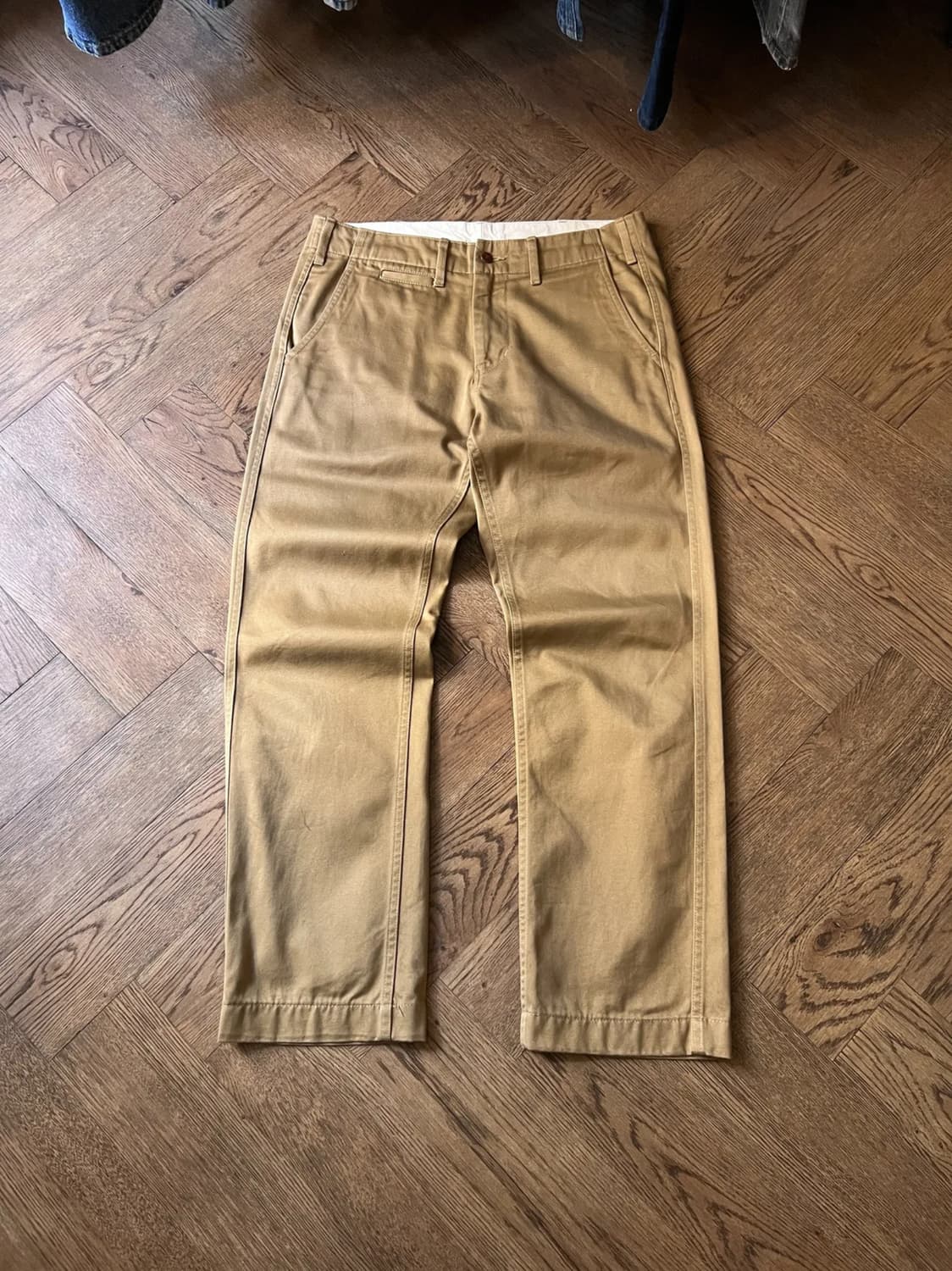 [30]버거스 플러스 401Z 재팬메이드 베이지 치노 팬츠 상품이미지1