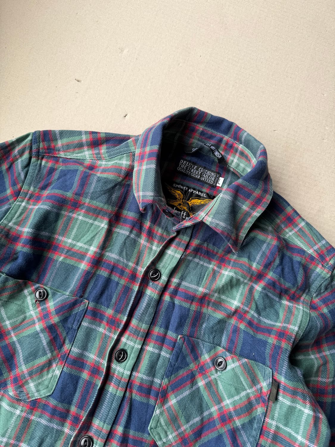 Schott x Deluxe 체크 패턴 셔츠 상품이미지2