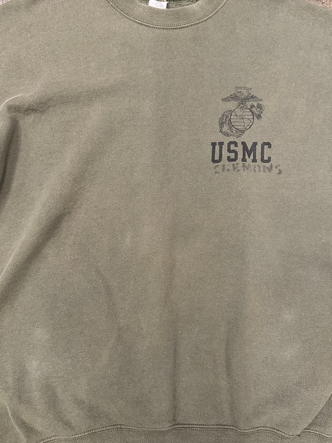 90s 50/50 made in USA  USMC 빈티지 스웻셔츠 L 상품이미지4