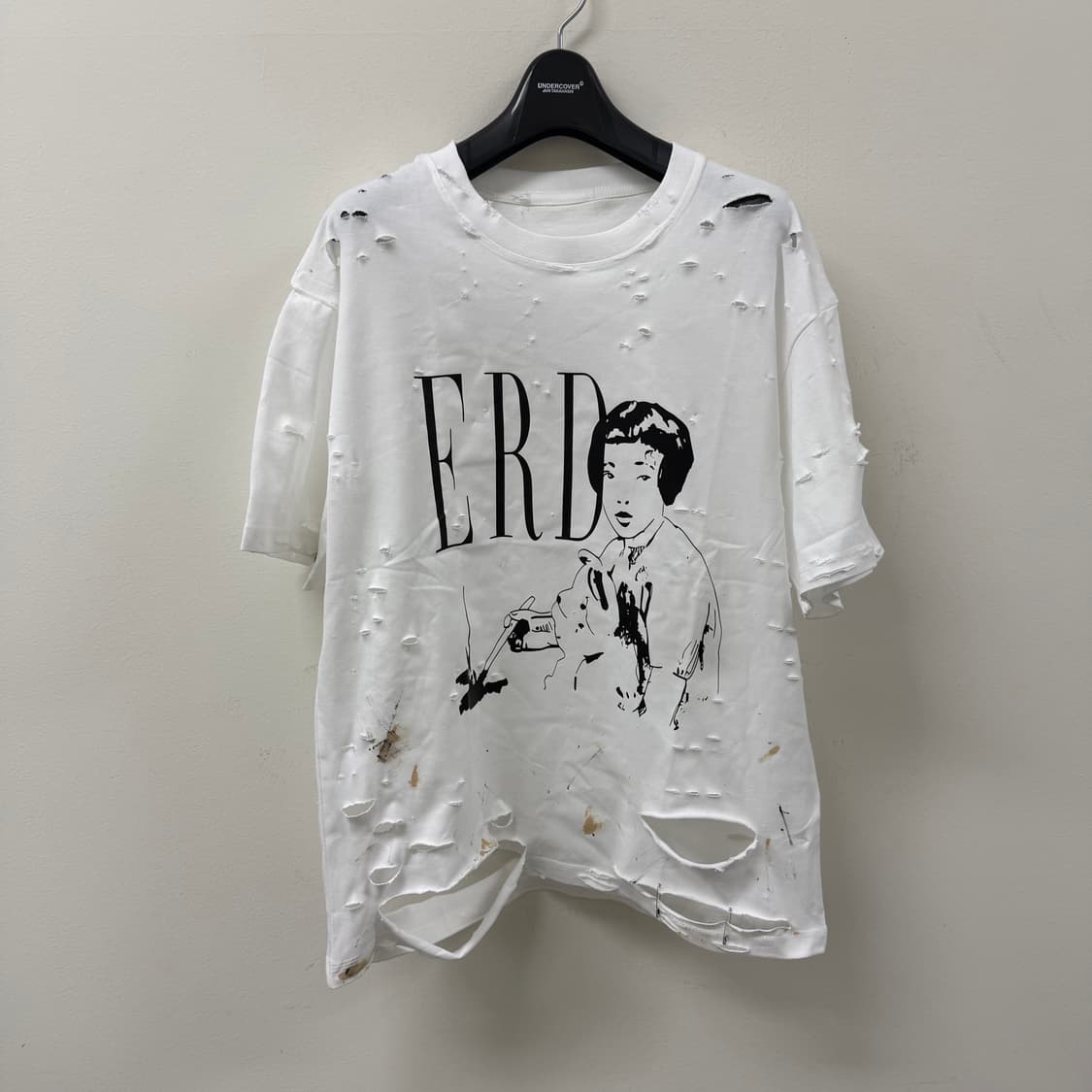VINTAGE ERD st 디스트로이드 더티워싱 티 상품이미지1